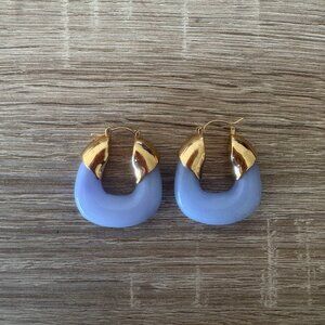 Lizzie Fortunato Organic Hoop Earrings, Lavender